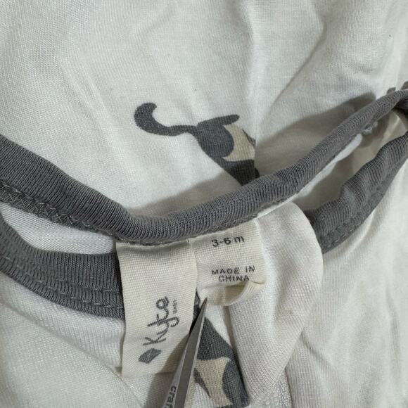 Kyte Baby Howl Zippered Footie Sleeper Size 3-6 Months Howling Wolf Moon - Picture 4 of 6
